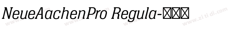NeueAachenPro Regula字体转换